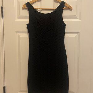 The Limited Black Eyelet Dress Size 0
